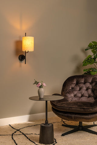 MAGIC - Wandlamp - 1xE27 - Met USB oplaadpunt - Zwart