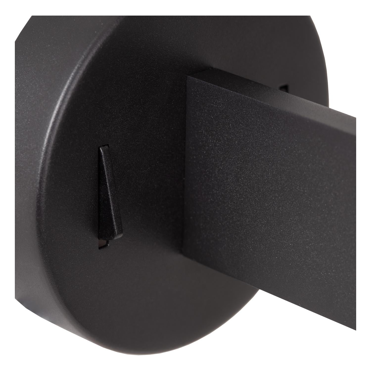 MAGIC - Wandlamp - 1xE27 - Met USB oplaadpunt - Zwart