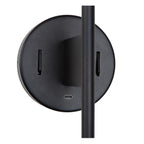 MAGIC - Wandlamp - 1xE27 - Met USB oplaadpunt - Zwart