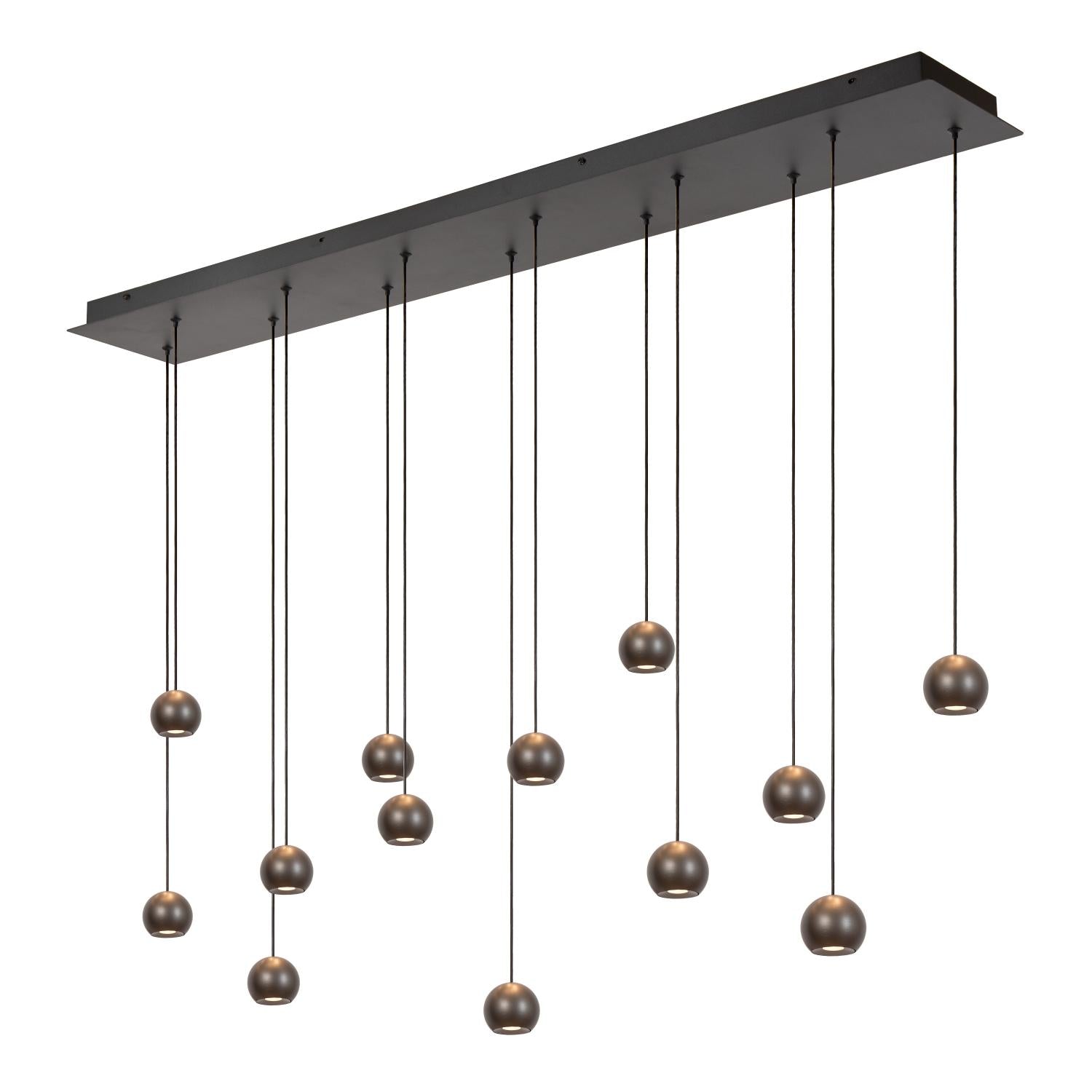 MONTANA - Pendant light - LED Dimmable - CCT - 13x5,7W 2700K/4000K - Suitable for voids and high ceilings - Iron grey