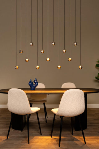 MONTANA - Pendant light - LED Dimmable - CCT - 13x5,7W 2700K/4000K - Suitable for voids and high ceilings - Iron grey