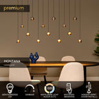 MONTANA - Pendant light - LED Dimmable - CCT - 13x5,7W 2700K/4000K - Suitable for voids and high ceilings - Iron grey