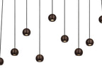 MONTANA - Suspension - LED Dimmable - CCT - 13x5,7W 2700K/4000K - Convient aux vides et plafonds hauts - Café