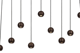 MONTANA - Suspension - LED Dimmable - CCT - 13x5,7W 2700K/4000K - Convient aux vides et plafonds hauts - Café