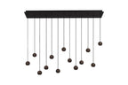 MONTANA - Suspension - LED Dimmable - CCT - 13x5,7W 2700K/4000K - Convient aux vides et plafonds hauts - Café