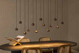 MONTANA - Suspension - LED Dimmable - CCT - 13x5,7W 2700K/4000K - Convient aux vides et plafonds hauts - Café