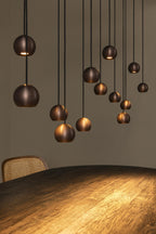 MONTANA - Suspension - LED Dimmable - CCT - 13x5,7W 2700K/4000K - Convient aux vides et plafonds hauts - Café
