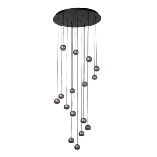 MONTANA - Pendant light - LED Dimmable - CCT - 16x5,7W 2700K/4000K - Suitable for voids and high ceilings - Iron grey