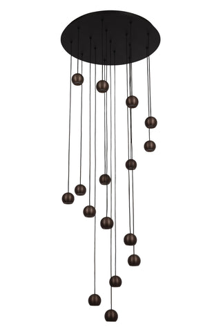 MONTANA - Pendant light - LED Dimmable - CCT - 16x5,7W 2700K/4000K - Suitable for voids and high ceilings - Coffee