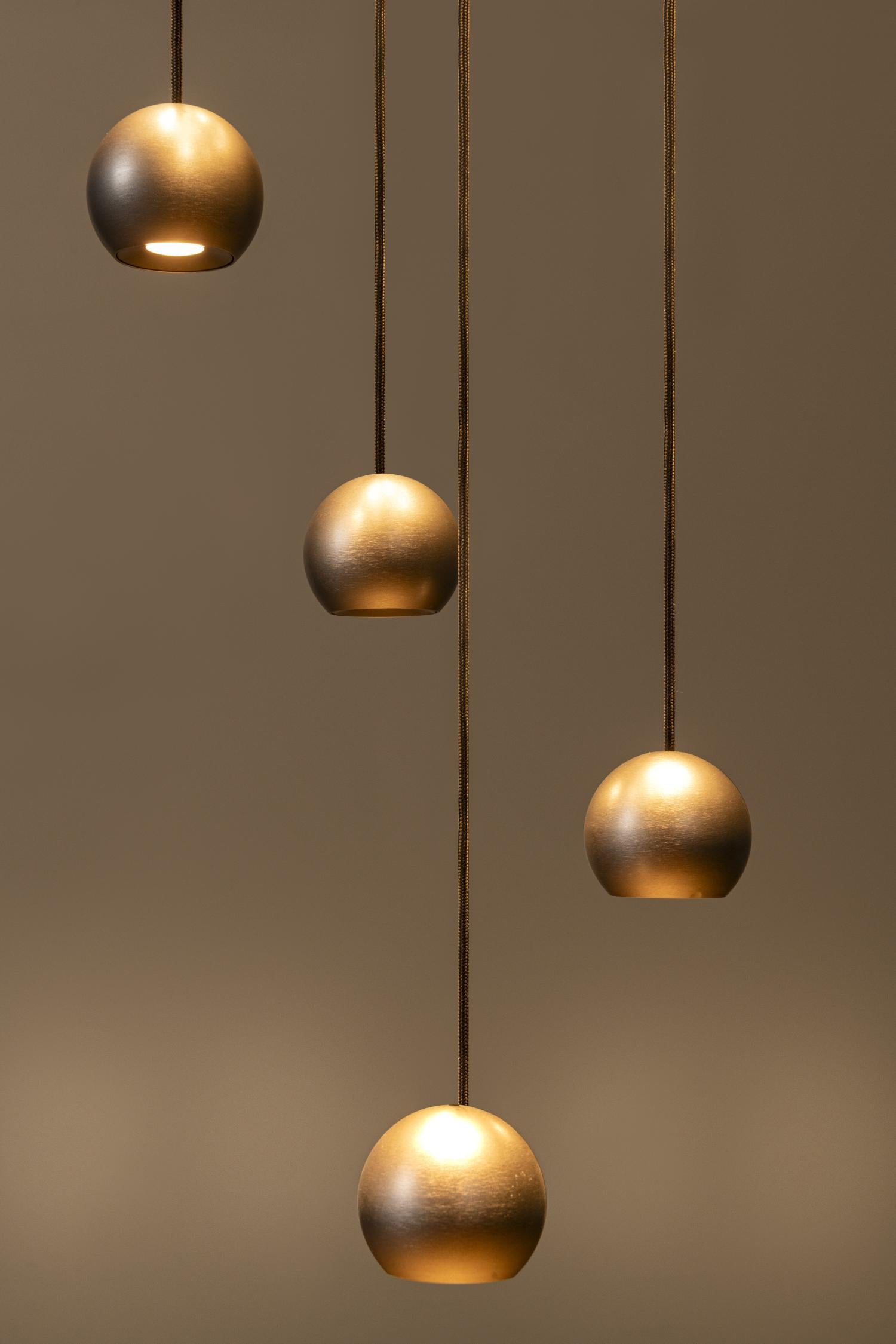 MONTANA - Pendant light - LED Dimmable - CCT - 16x5,7W 2700K/4000K - Suitable for voids and high ceilings - Coffee