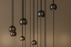 MONTANA - Pendant light - LED Dimmable - CCT - 16x5,7W 2700K/4000K - Suitable for voids and high ceilings - Coffee