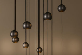 MONTANA - Pendant light - LED Dimmable - CCT - 16x5,7W 2700K/4000K - Suitable for voids and high ceilings - Coffee