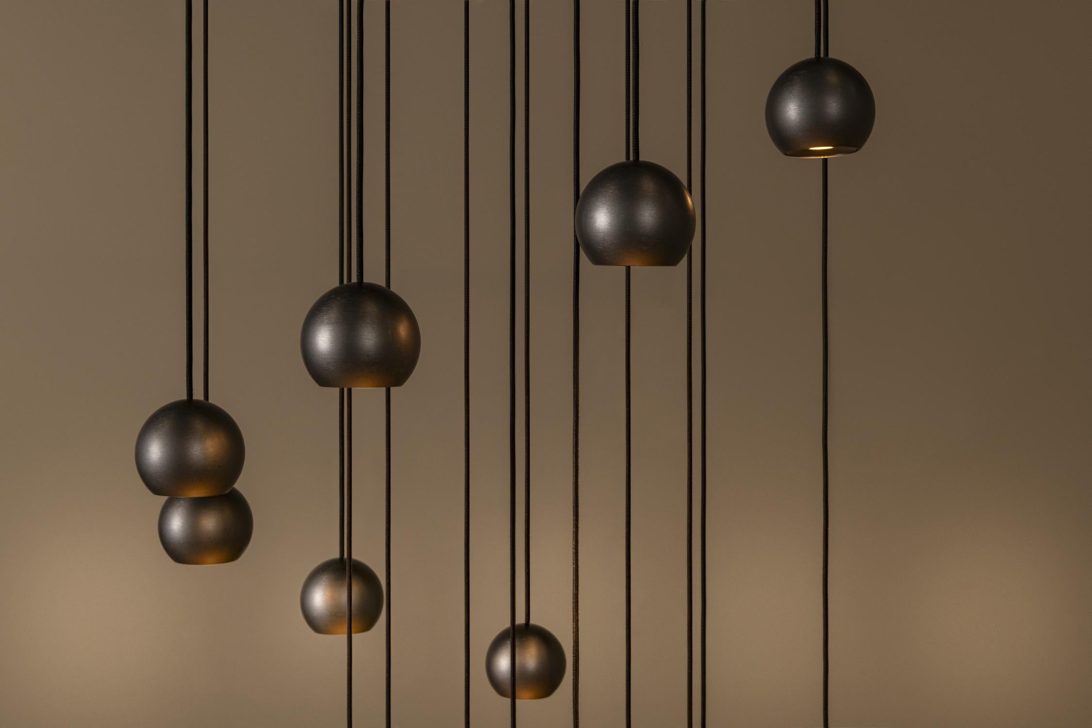 MONTANA - Pendant light - LED Dimmable - CCT - 16x5,7W 2700K/4000K - Suitable for voids and high ceilings - Coffee
