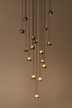 MONTANA - Pendant light - LED Dimmable - CCT - 16x5,7W 2700K/4000K - Suitable for voids and high ceilings - Coffee