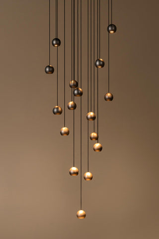 MONTANA - Pendant light - LED Dimmable - CCT - 16x5,7W 2700K/4000K - Suitable for voids and high ceilings - Coffee