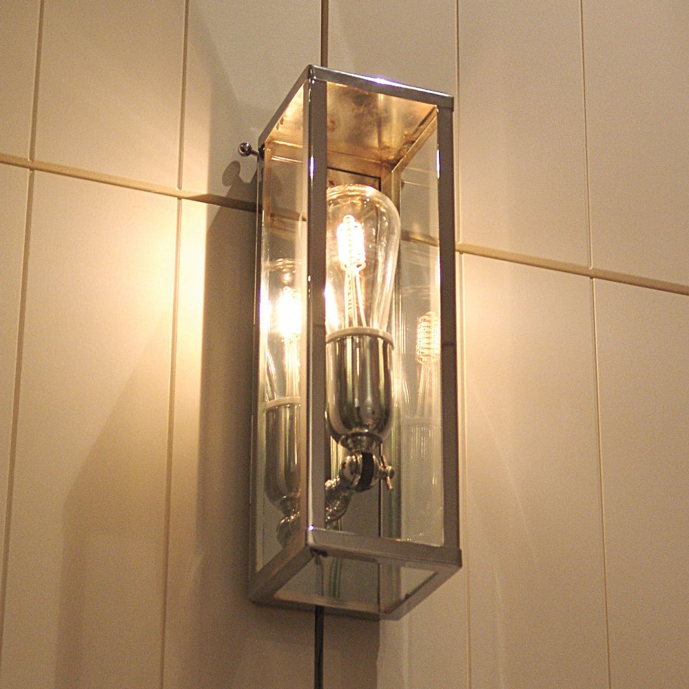 Wandlamp buiten Vitrine Petite Torch, chroom
