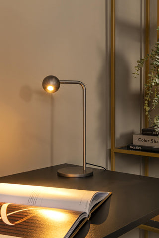 MONTANA - Lampe de table - LED Dimmable - 1x5W 2700K - Gris fer