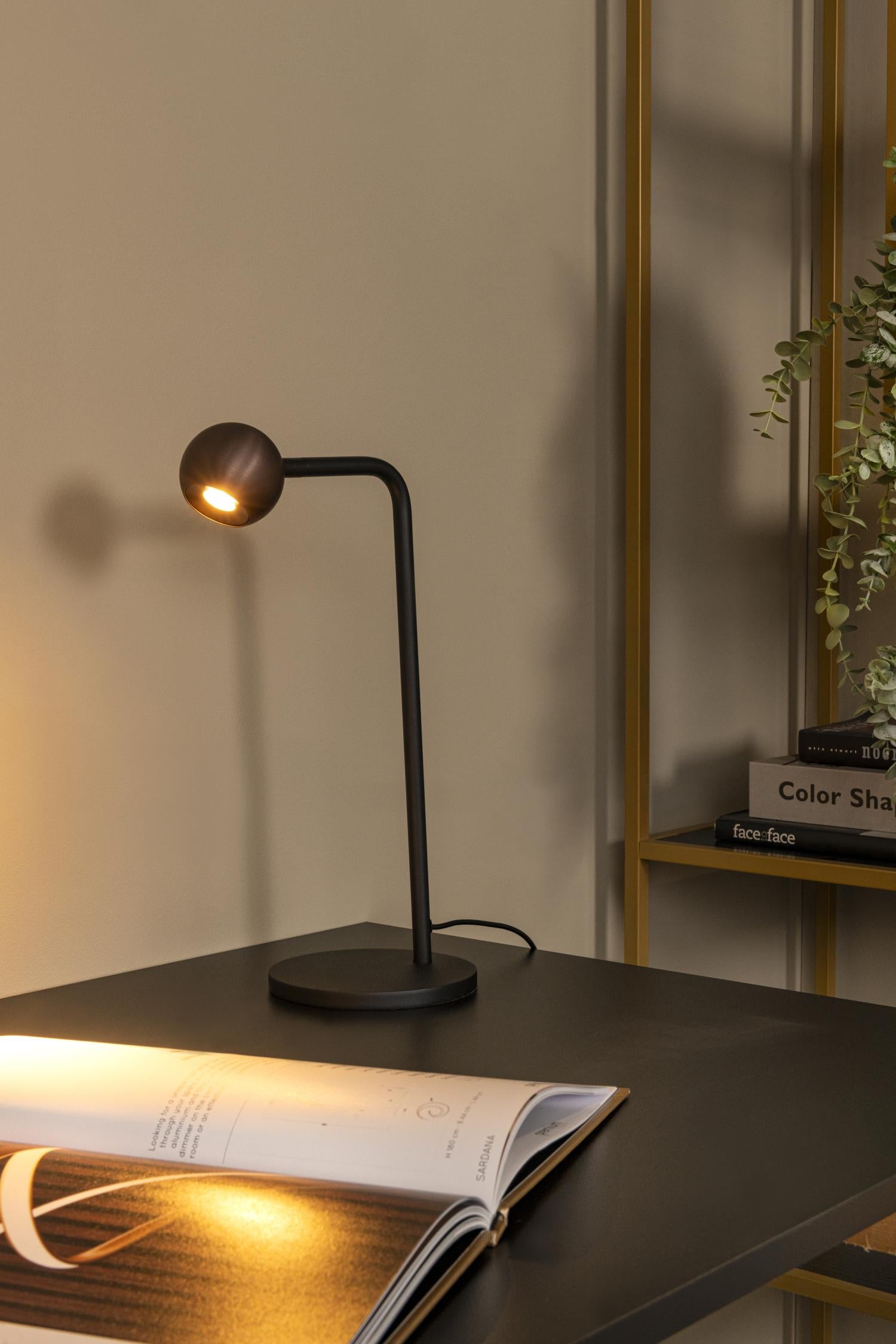 MONTANA - Lampe de table - LED Dimmable - 1x5W 2700K - Café