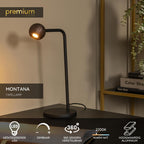 MONTANA - Table lamp - LED Dimmable - 1x5W 2700K - Coffee