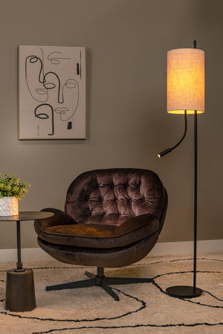 MAGIC - Vloerlamp - Ø 24 cm - 1xE27 - Zwart