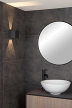 AXI - Wall spot / Wall light Bathroom - LED - 2x7W 2700K - IP54 - Adjustable beam angle - Black