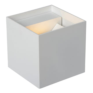 AXI - Spot mural / Applique murale Salle de bain - LED - 2x7W 2700K - IP54 - Angle d'éclairage réglable - Blanc