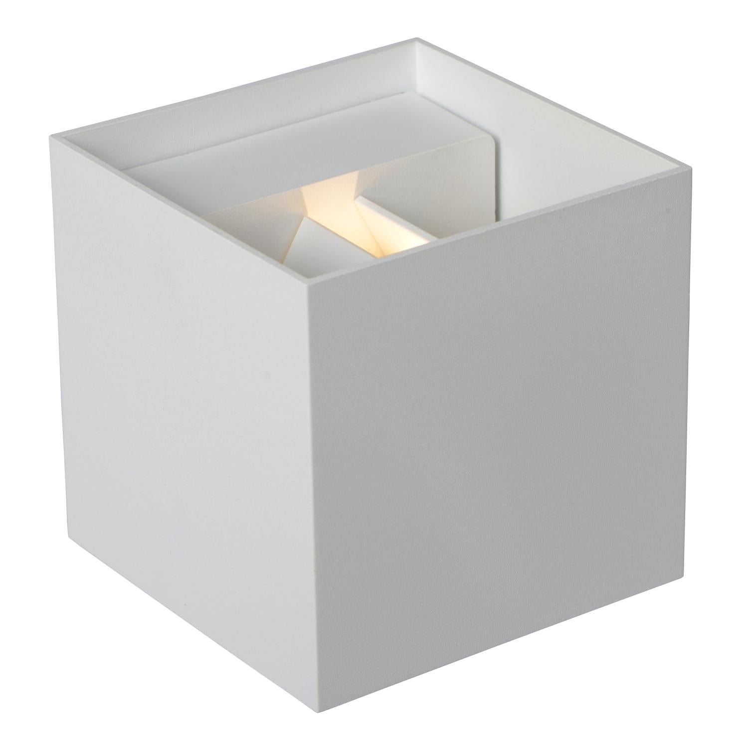 AXI - Spot mural / Applique murale Salle de bain - LED - 2x7W 2700K - IP54 - Angle d'éclairage réglable - Blanc