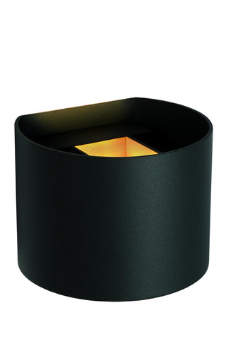 AXI - Wall spot / Wall light Bathroom - LED - 2x3.5W 2700K - IP54 - Adjustable beam angle - Black