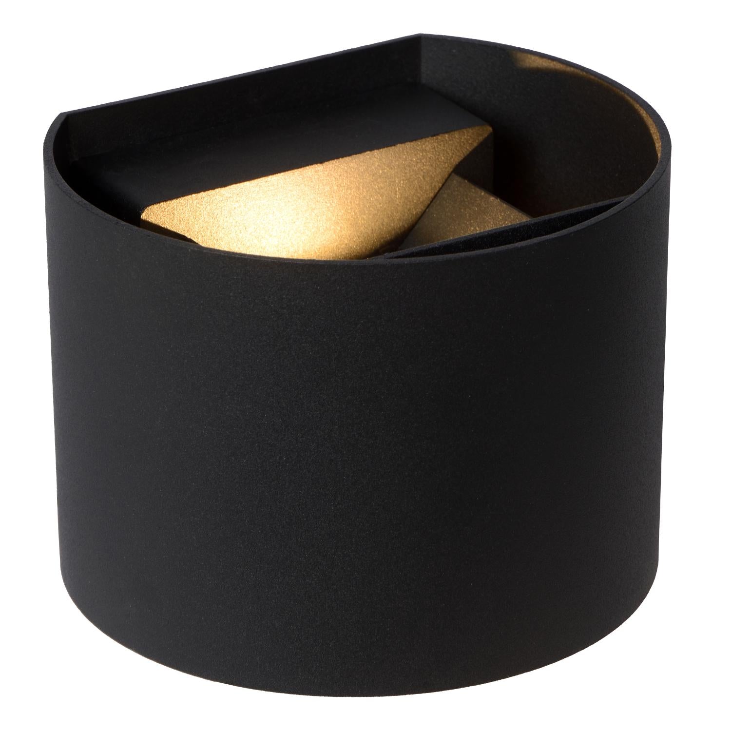 AXI - Wall spot / Wall light Bathroom - LED - 2x3.5W 2700K - IP54 - Adjustable beam angle - Black
