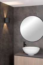 AXI - Wall spot / Wall light Bathroom - LED - 2x3.5W 2700K - IP54 - Adjustable beam angle - Black
