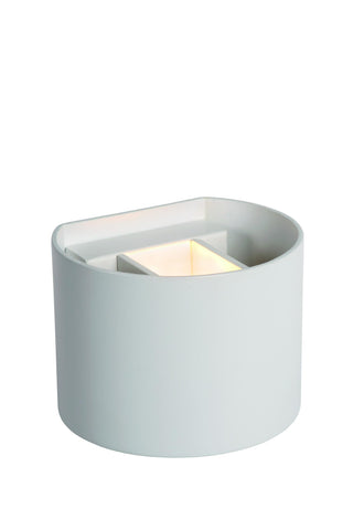 AXI - Wall spot / Wall light Bathroom - LED - 2x3.5W 2700K - IP54 - Adjustable beam angle - White