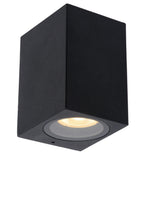 ZARO - Wandspot / Wandlamp Binnen/Buiten - 1xGU10 - IP44 - Zwart