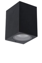 ZARO - Wandspot / Wandlamp Binnen/Buiten - 1xGU10 - IP44 - Zwart