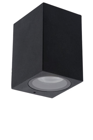 ZARO - Wandspot / Wandlamp Binnen/Buiten - 1xGU10 - IP44 - Zwart