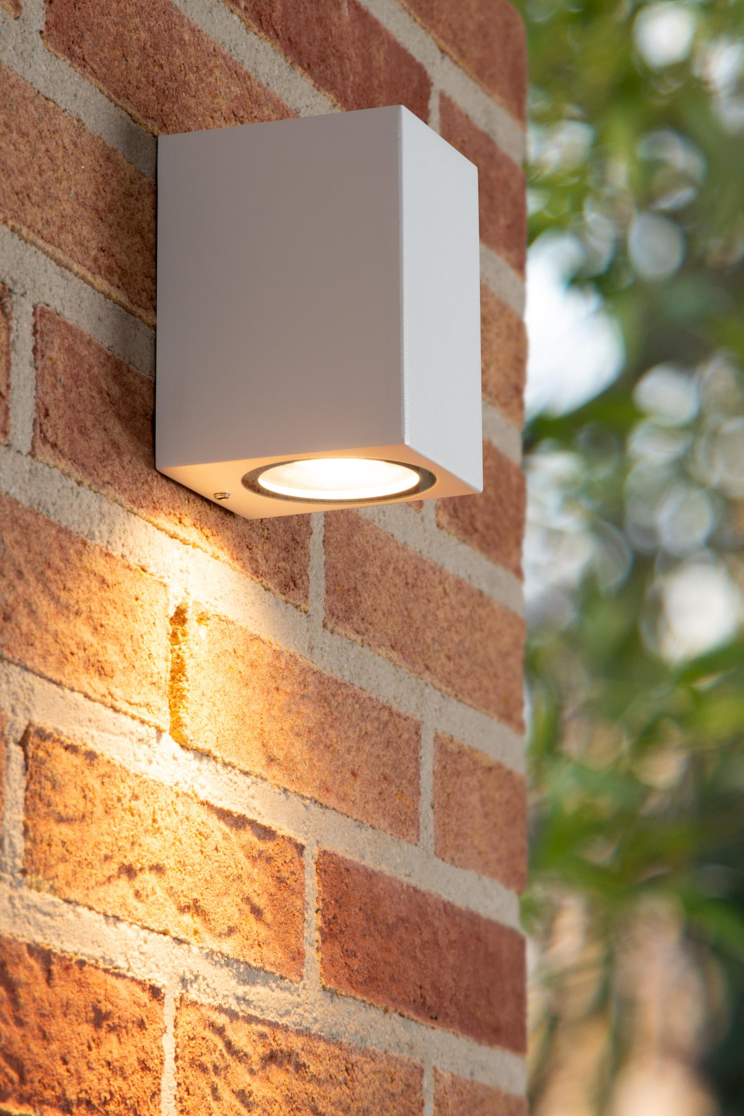 ZARO - Wandspot / Wandlamp Binnen/Buiten - 1xGU10 - IP44 - Wit