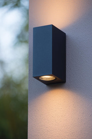 ZARO - Wall spot / Wall light Indoor/Outdoor - 2xGU10 - IP65 - Black