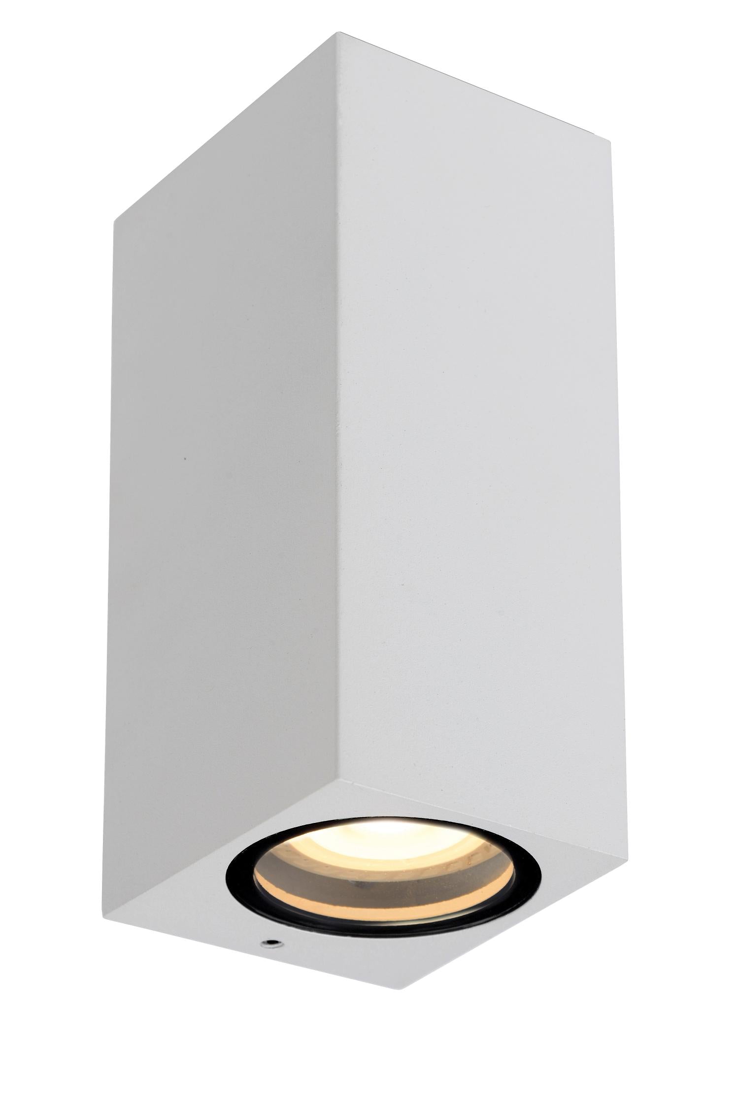 ZARO - Spot mural / Applique murale Intérieur/Extérieur - 2xGU10 - IP65 - Blanc
