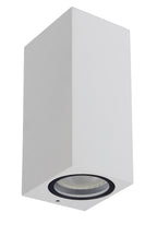 ZARO - Spot mural / Applique murale Intérieur/Extérieur - 2xGU10 - IP65 - Blanc