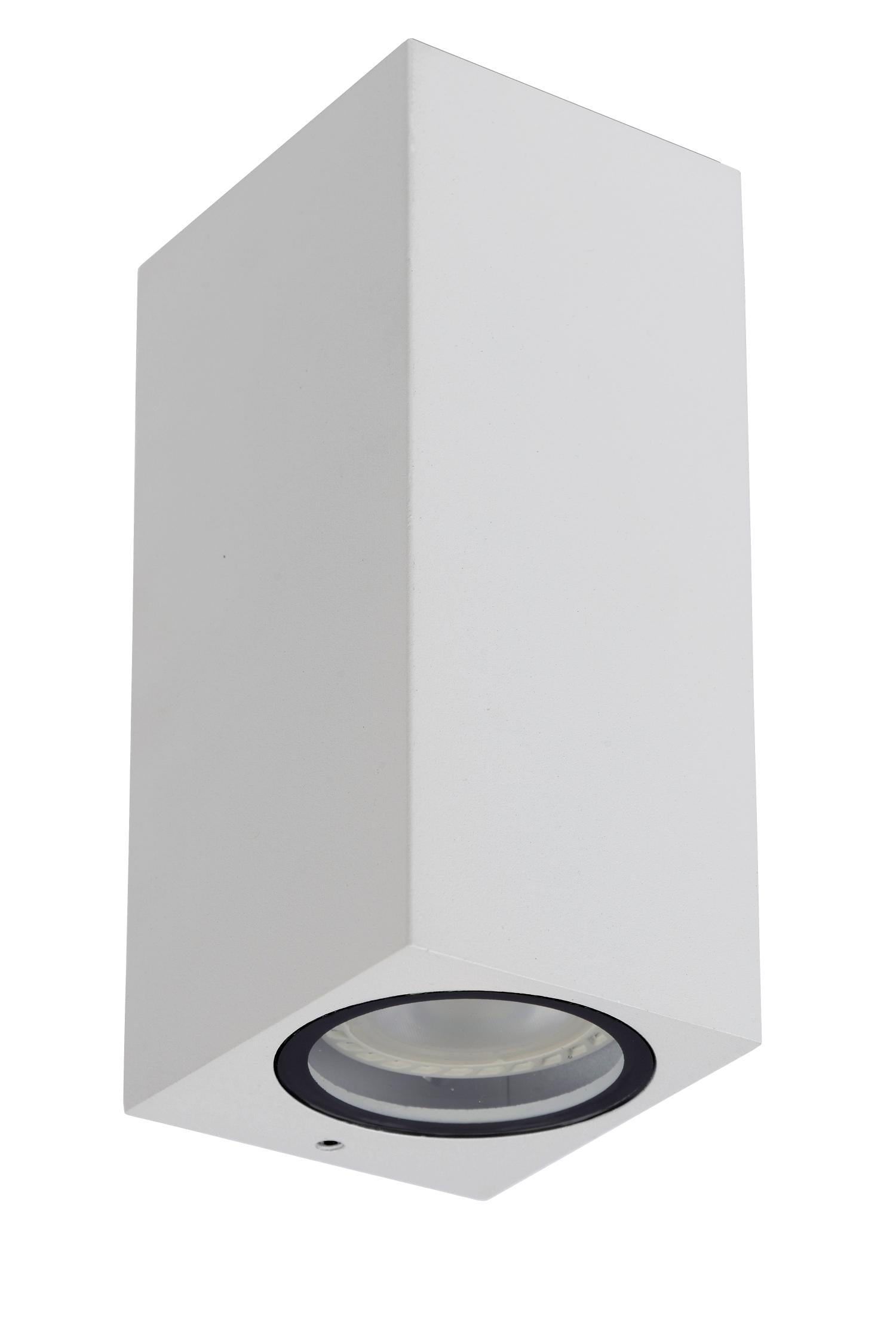 ZARO - Spot mural / Applique murale Intérieur/Extérieur - 2xGU10 - IP65 - Blanc
