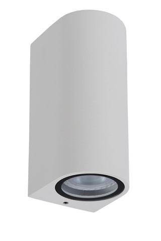 ZARO - Wandspot / Wandlamp Binnen/Buiten - 2xGU10 - IP44 - Wit