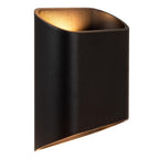 ATILA - Wandlamp Binnen/Buiten - LED Dimb. - 2x5W 2700K - IP65 - Zwart