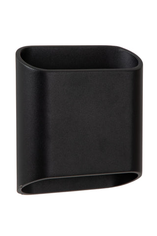 ATILA - Wandlamp Binnen/Buiten - LED Dimb. - 2x5W 2700K - IP65 - Zwart
