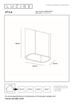ATILA - Wandlamp Binnen/Buiten - LED Dimb. - 2x5W 2700K - IP65 - Zwart
