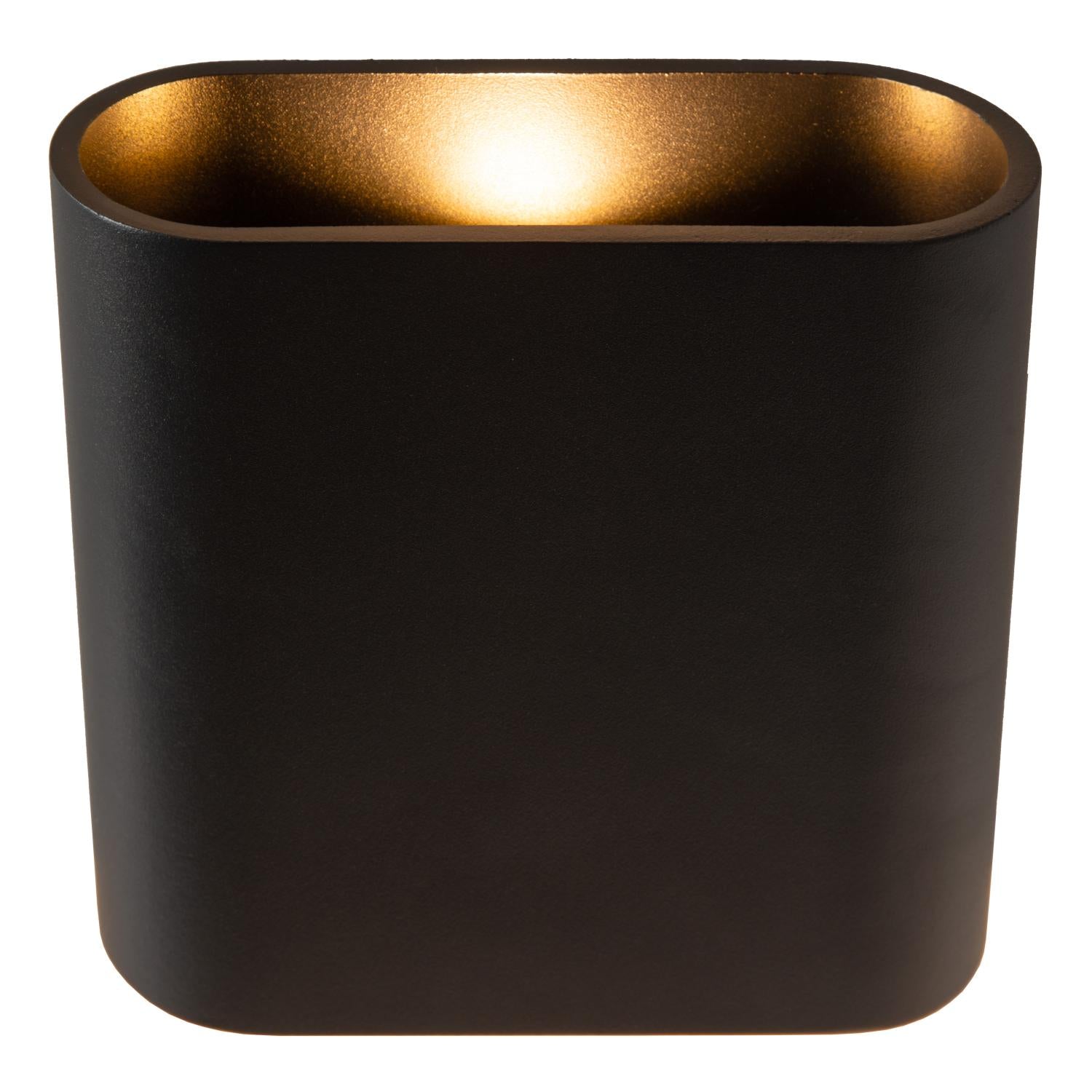 ATILA - Wandlamp Binnen/Buiten - LED Dimb. - 2x5W 2700K - IP54 - Zwart