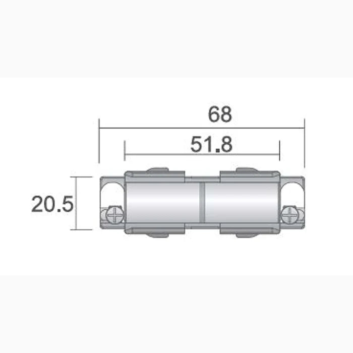 A-Track 3-Phase 180°-connector