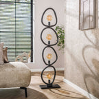 Lampadaire Pebble noir artic - 4 lumières, hauteur 165 cm