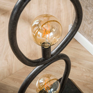Lampadaire Pebble noir artic - 4 lumières, hauteur 165 cm