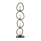 Lampadaire Pebble noir artic - 4 lumières, hauteur 165 cm