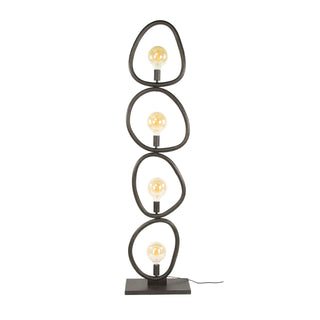 Lampadaire Pebble noir artic - 4 lumières, hauteur 165 cm