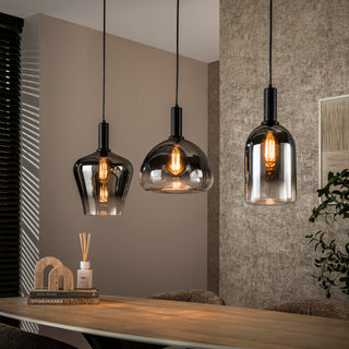 Suspension Zenith noir artic - 3 lumières, largeur 105 cm